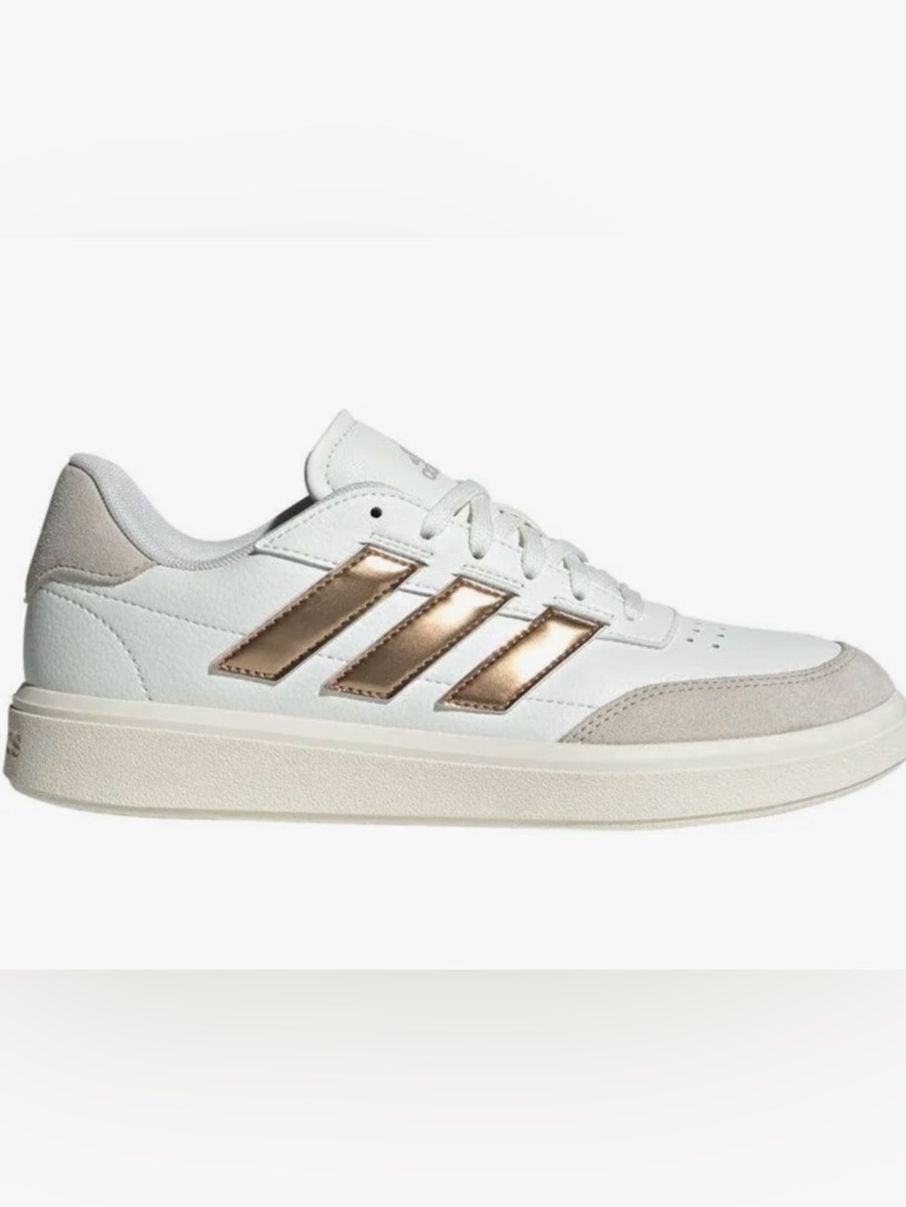 Womens Adidas Courtblock Metallic Lace Up Sneakers size 8